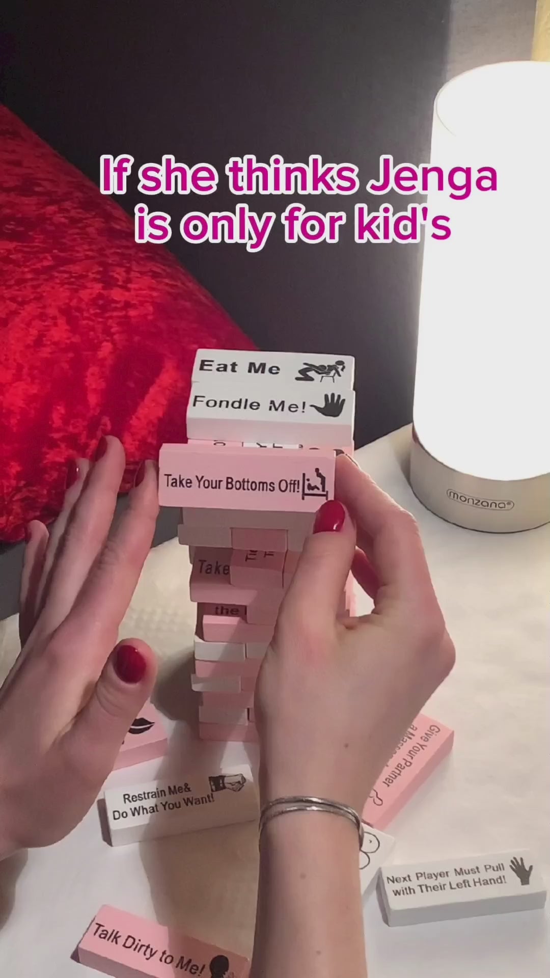 Video laden: If she thinks Jenga is only for kids